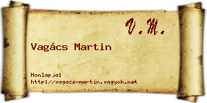 Vagács Martin névjegykártya